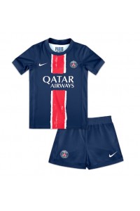 Fotbalové Dres Paris Saint-Germain Dětské Domácí Oblečení 2024-25 Krátký Rukáv (+ trenýrky)